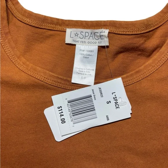 L Space Mini Dress Jesse Twist Front Sleeveless Cotton Jersey Knit Sz Small NEW - Picture 7 of 15